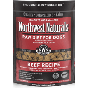 NW Naturals Freeze Dried Beef Nuggets 12oz northwest naturals, nw naturals, nw, naturals, dog food, cat food, fd, freeze dried, beef